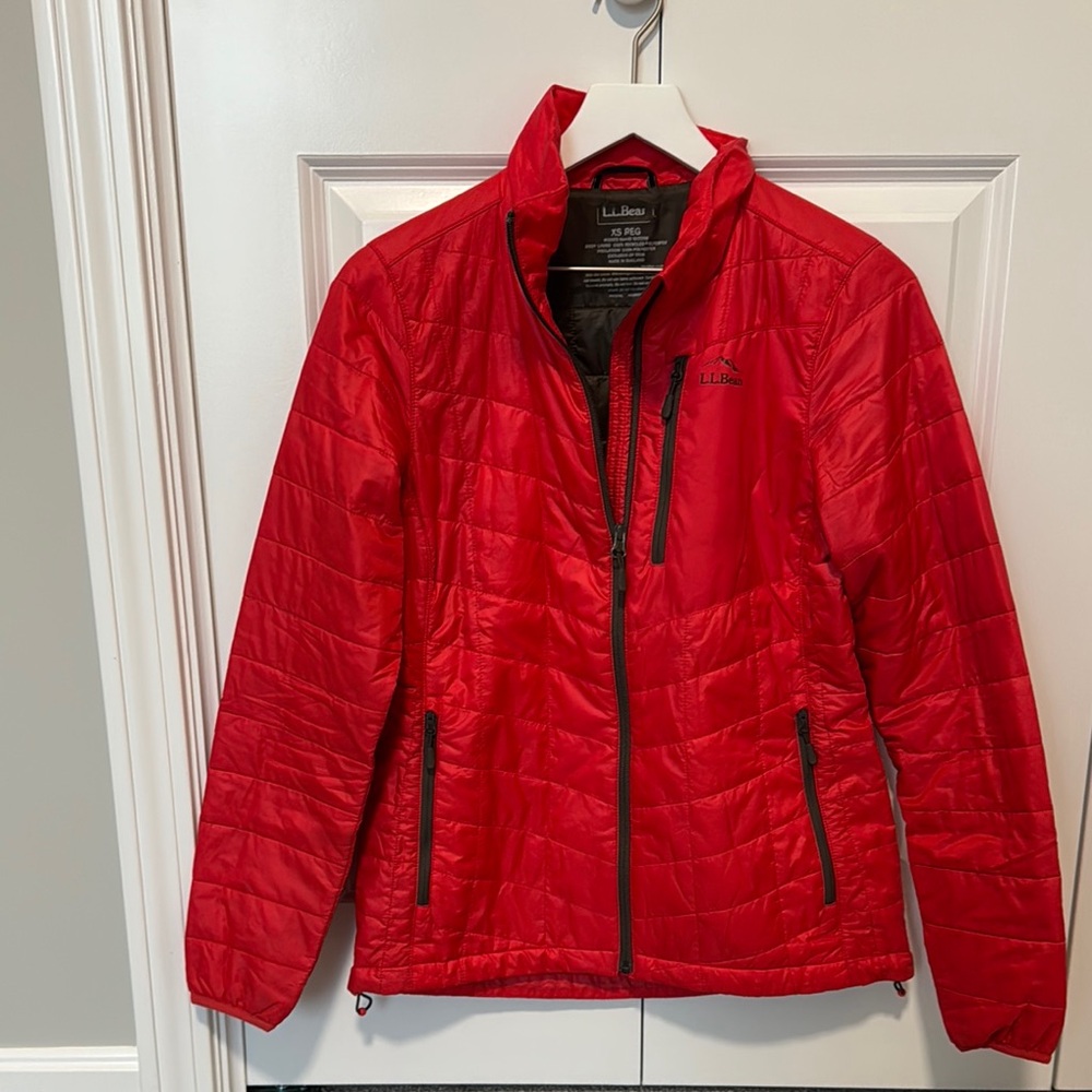 L.L. Bean Red Quilted Jacket